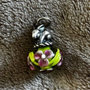 Retired Hames Avery Easter Bunny Finial Pendent Charm